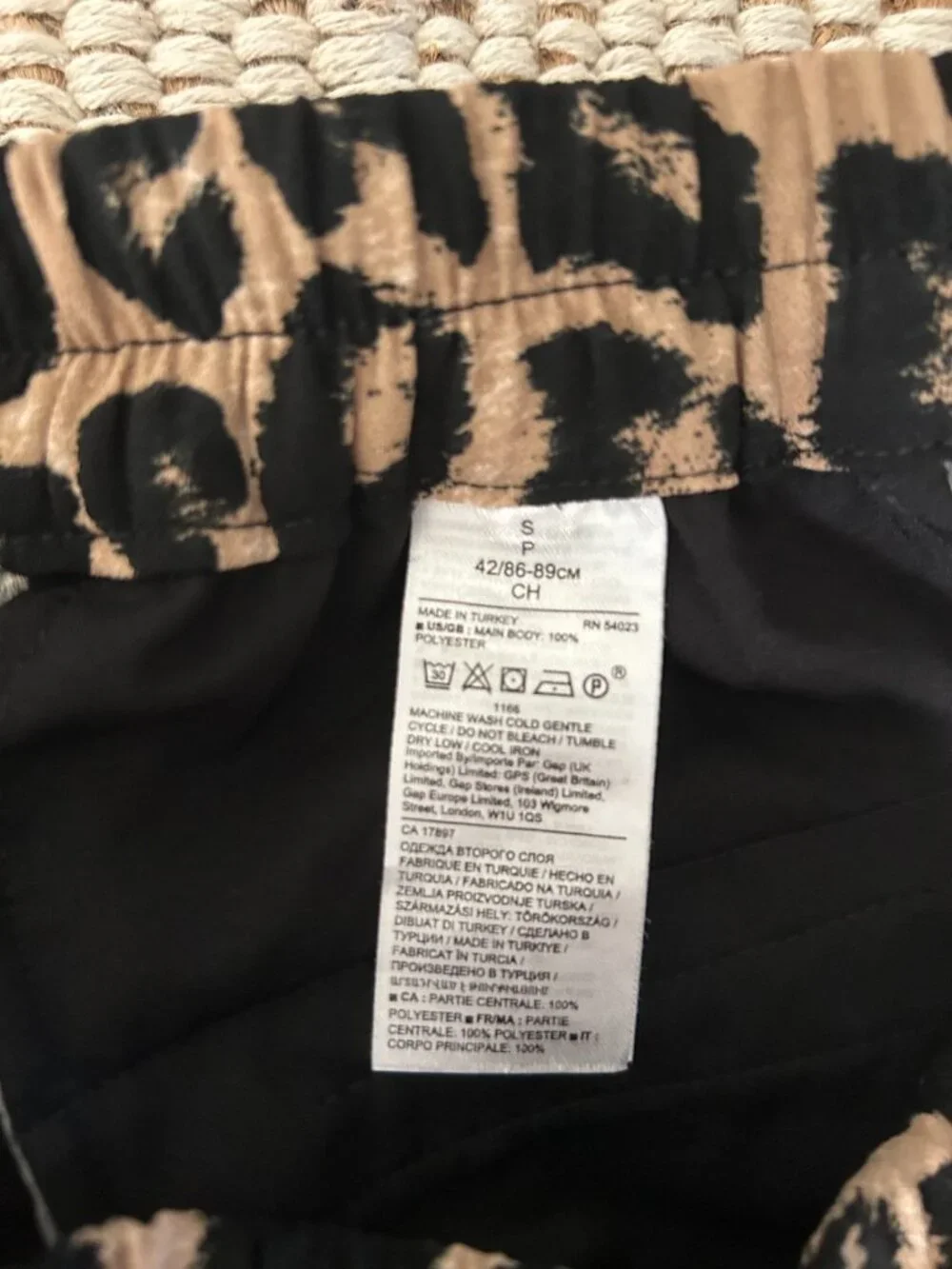 J.Crew Leopard Print Pull-On Pants Size Small